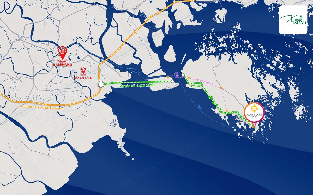 vi tri du an xanh island cat ba