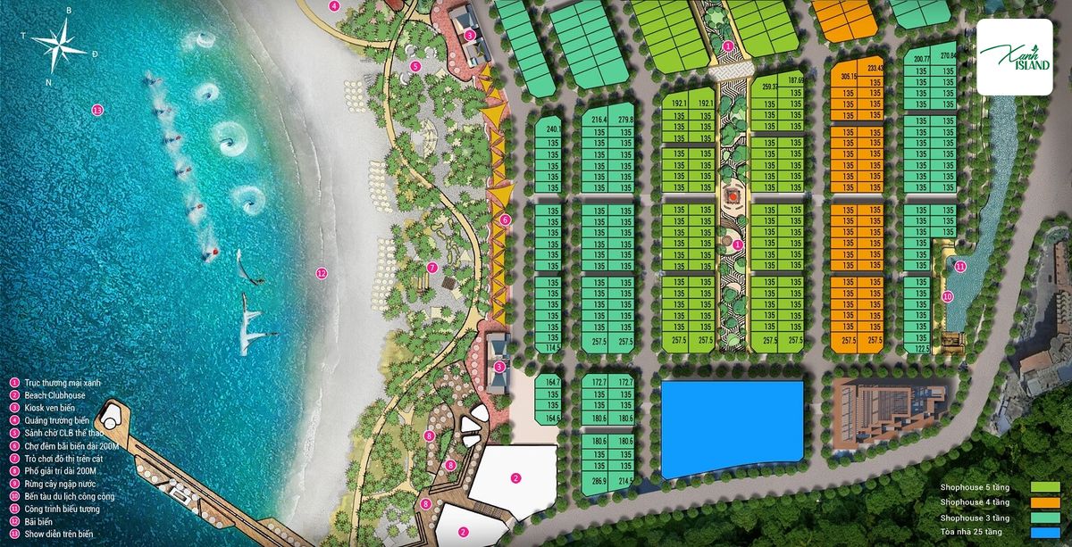 mat bang shophouse phan khu 1 xanh island cat ba