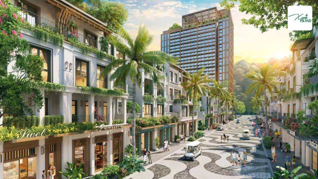 phoi canh shophouse 5 tang xanh island cat ba